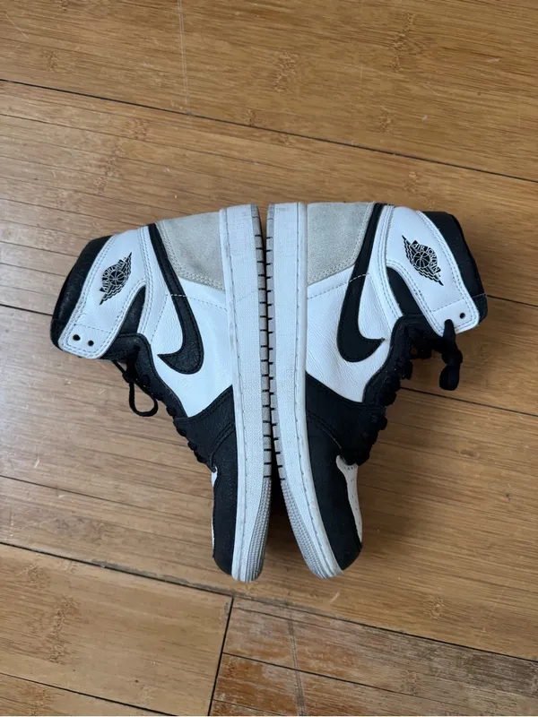 Nike Air Jordan 1 Mid Black White Gray - Image 2
