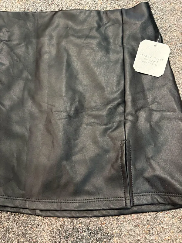 Altar'd State Leather Black Skirt - Image 4