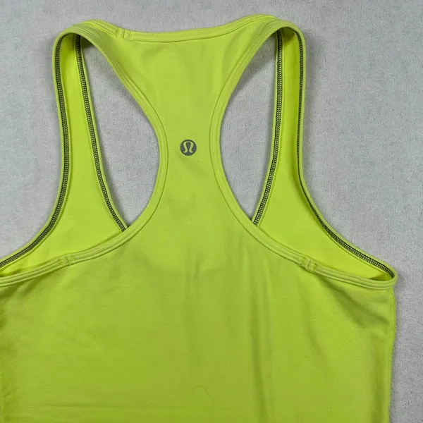 Lululemon Women’s Bright Yellow Racerback Tank Top Athletic Yoga Running - Image 3