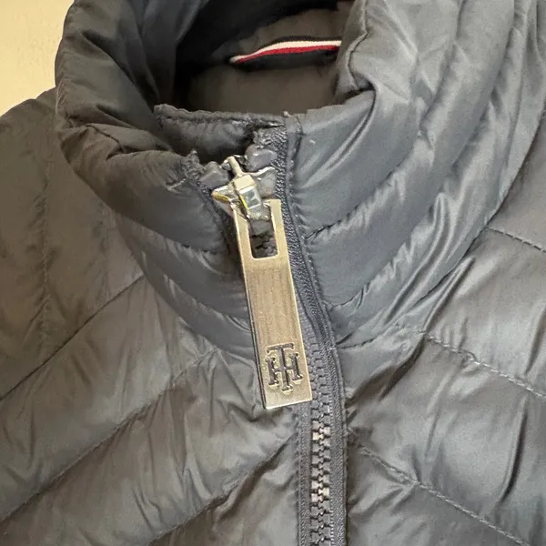 Tommy Hilfiger Packable‎ Lightweight Premium Down Puffer Jacket Womens XS Gray - Image 3