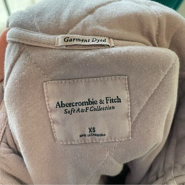 Abercrombie Purple Lavender Quilter Pullover Quarter Zip Sweater - Image 4