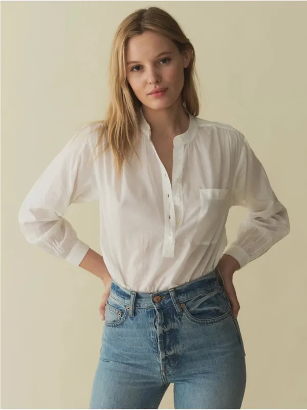 Doen Haisa organic blouse in salt size XS NEW - Image 2