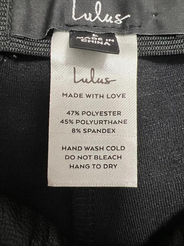 Lulu's Black Faux Leather Ankle-Length Pants NWOT - Image 7