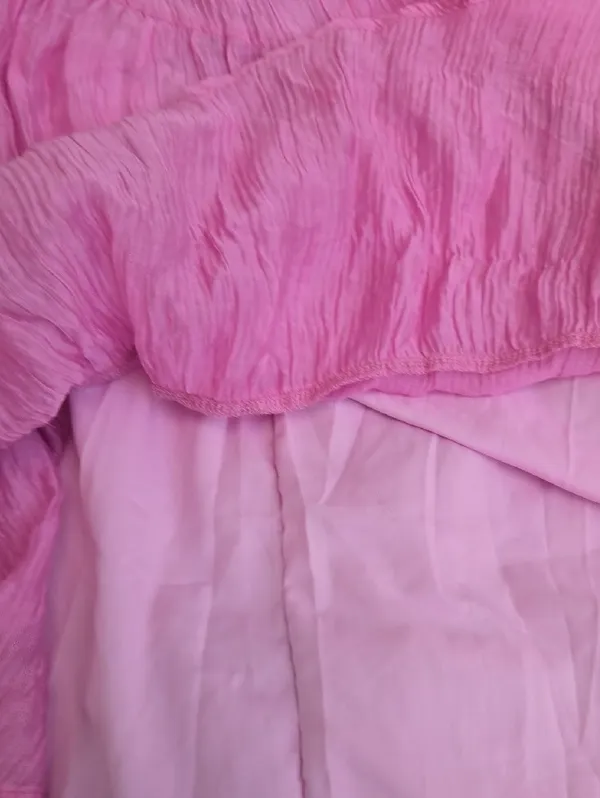Mika & Gala Pink Halter Tiered Maxi Dress - Image 8