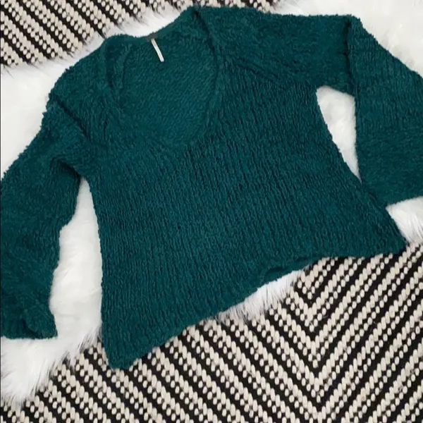 Free people bell sleeve loose cable knit sweater - Image 2