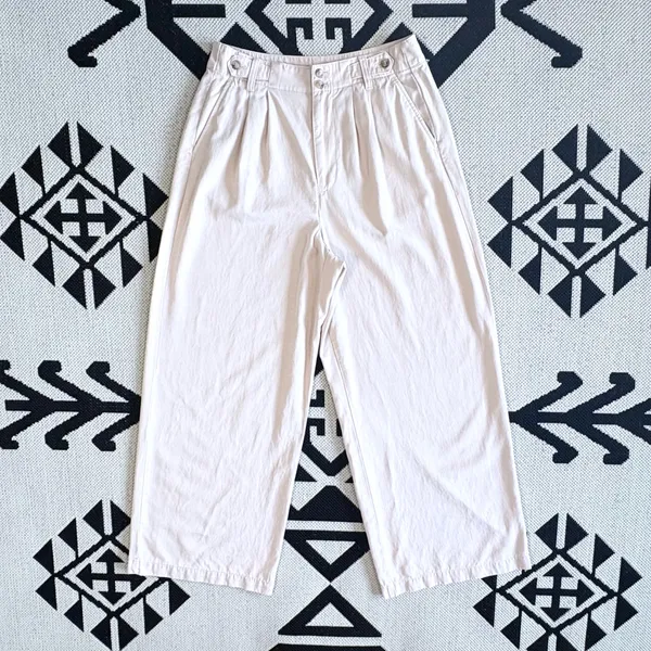Madewell Harlow Wide Leg Pants in Drapey Twill - Harvest Moon Size 8 - Image 5