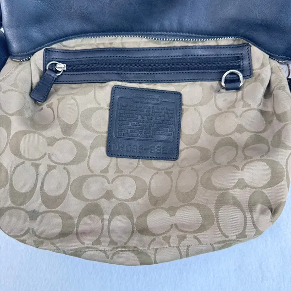 Coach Legacy Slim Duffle 9326 Black Leather Crossbody Shoulder Bag Vintage Y2K - Image 8
