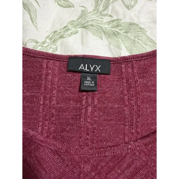 Pink Twist Front‎ Long Sleeve Top Stretch Knit Blouse Casual Flattering Fit XL - Image 5