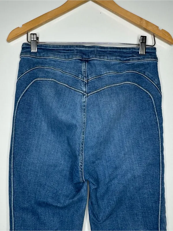 We The Free People Cross My Heart Slim Straight High Rise Jeans Size 28 - Image 9