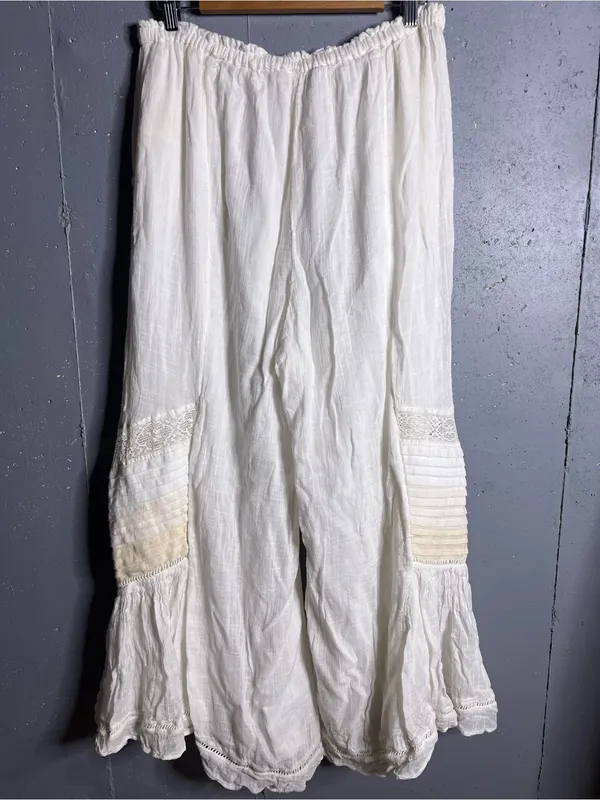 Free People Bali Alana Top and Pant Cloud Dancer Combo Set in size XL. - Image 4