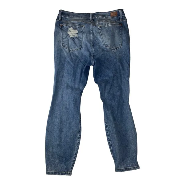 Judy Blue size 16 W Ulta distressed boyfriend fit Ripped Skinny Jeans denim - Image 2