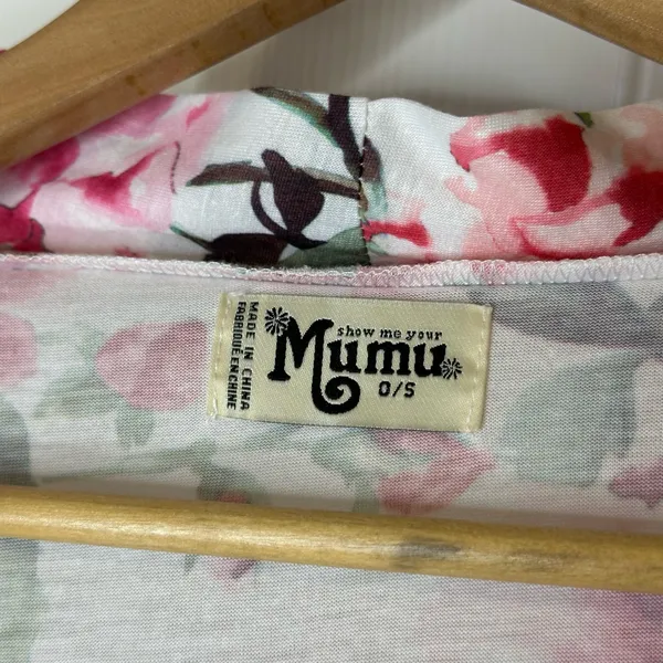 Show Me Your MuMu Garden Of Blooms White Pink Floral Bride Robe OS Girly Boho - Image 7