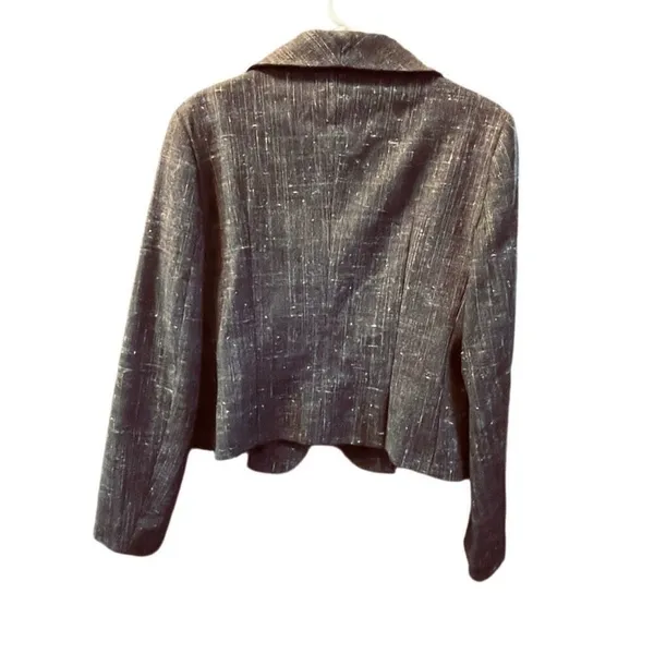 Benetton Italy Brown Tweed jacket size 12 (48) - Image 2