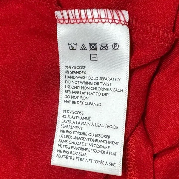 Free People Beach Red Wrap Tie Dress Women’s Large - Image 3