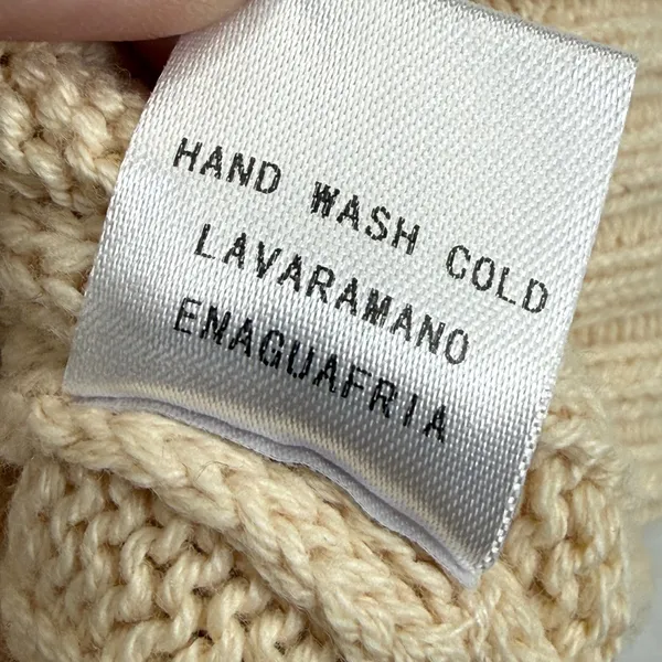 Ellison Beige Cable Knit Turtleneck Sweater Vest RT3382-6 Womens‎ Small - Image 6