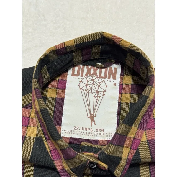 Dixxon Flannel Women's 22 Jumps Shirt Plaid Button Down Size Medium - Image 5
