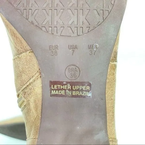 BRUNO MENEGATTI‎ Soft Leather Brown Boots 7 Tan - Image 10