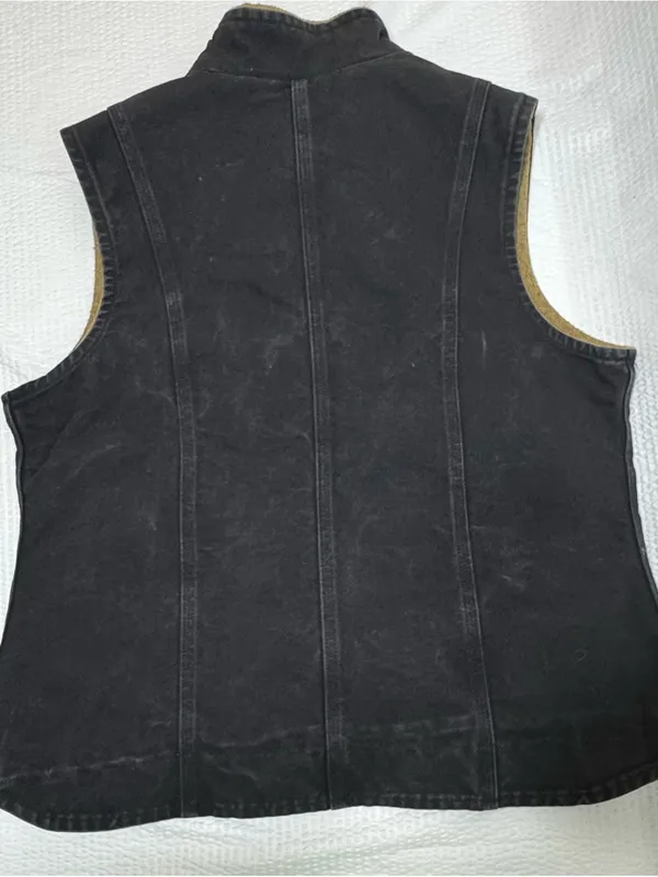 Carhartt Black Quilted-Lined Canvas Vest - Image 3