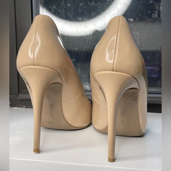 Candie's Nude Pointed Toe Stiletto Heels - Image 7