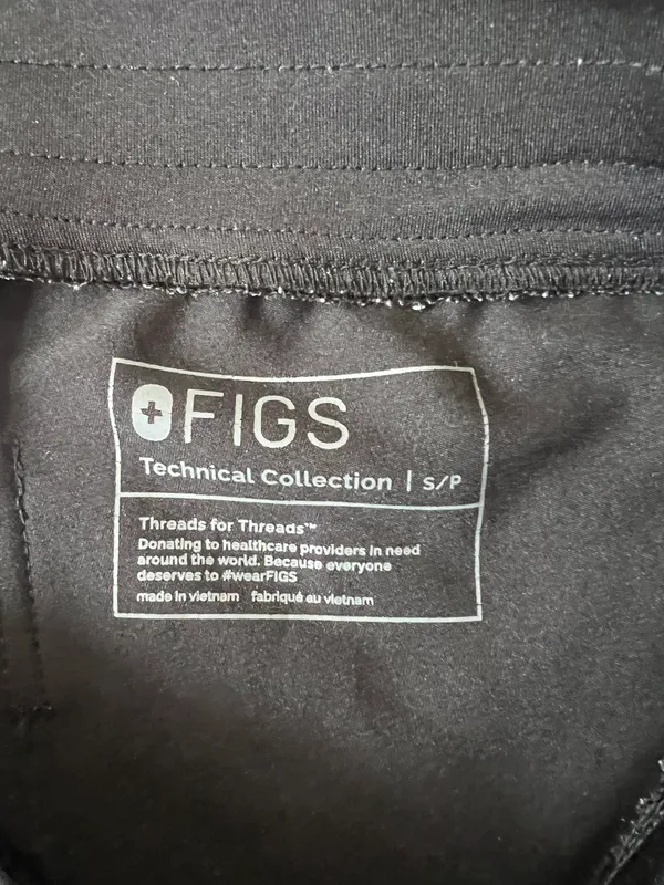 FIGS Black Scrub Joggers - Image 2