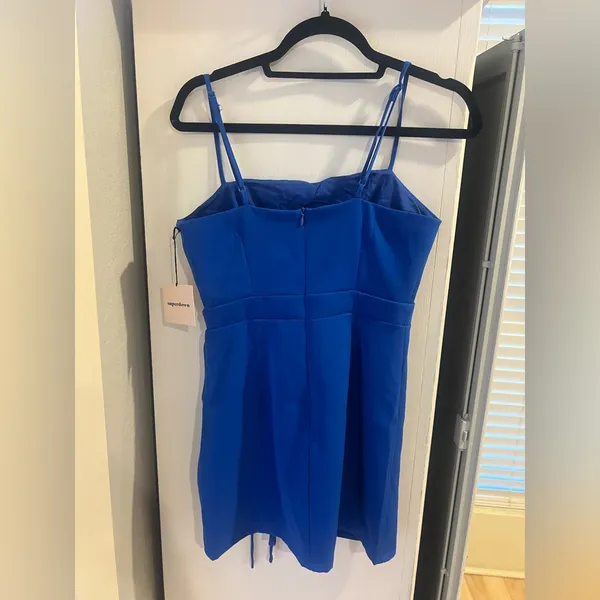 NWT Superdown Fabiana Blue Mini Dress - Image 4
