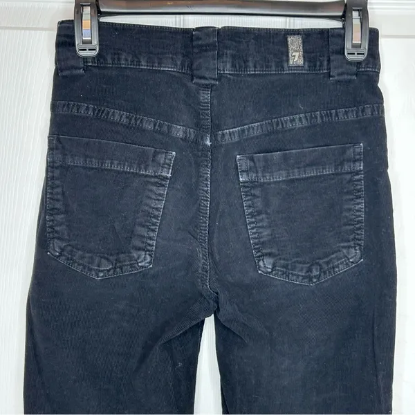 7 For All Mankind Black and Burgundy Corduroy Pants‎ Size 24 - Image 15