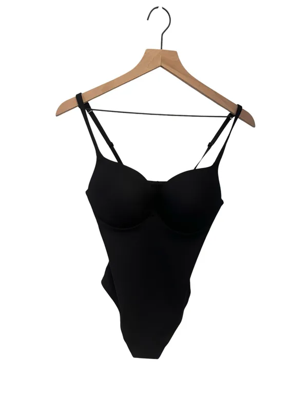 Skims Ultimate Body Thong Bodysuit M onyx New with tags - Image 6