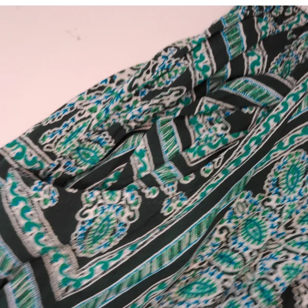 Apricot Womens Green Black Paisley‎ Diamond Crochet Button Maxi Dress US 10 NEW - Image 7