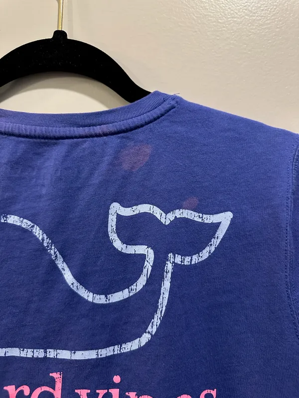 Vineyard Vines Short Sleeve Logo Pocket Tee Royal Blue / Purple - Image 6
