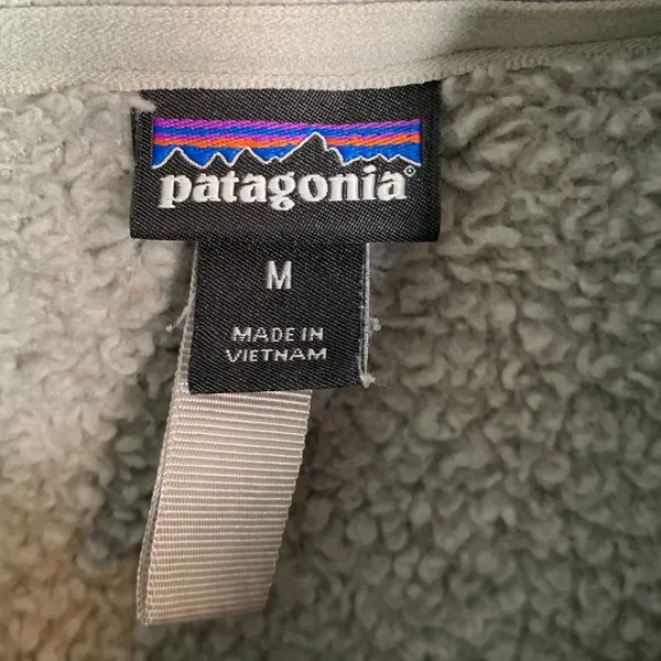 Patagonia Women's Salt Grey Los Gatos 1/4-Zip Fleece Pullover W-845 Sz M - Image 4