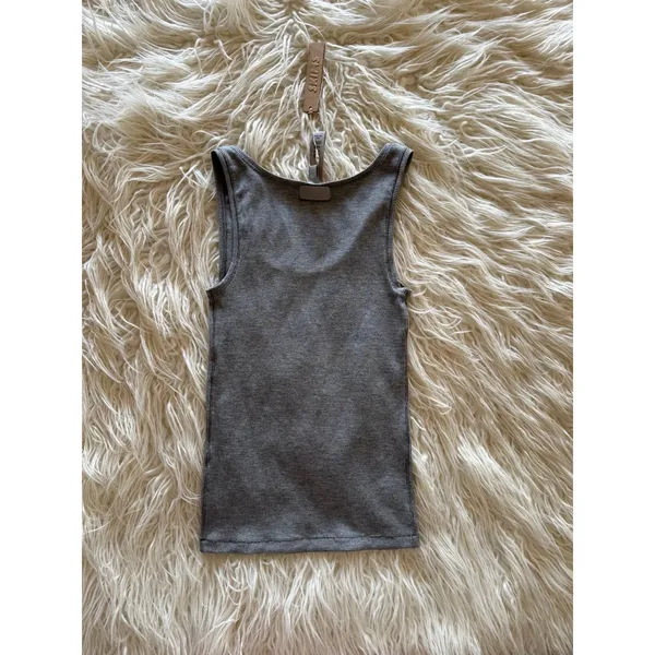 Skims Soft Lounge Tank Top Heather Grey Size XS - Image 7