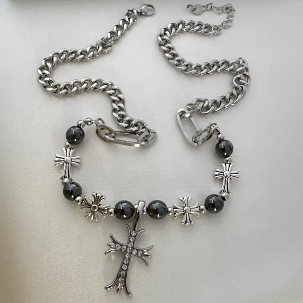 Cross Pendant Necklace for Men Women,Streetwear Punk Hip Hop Unisex Style - Image 5