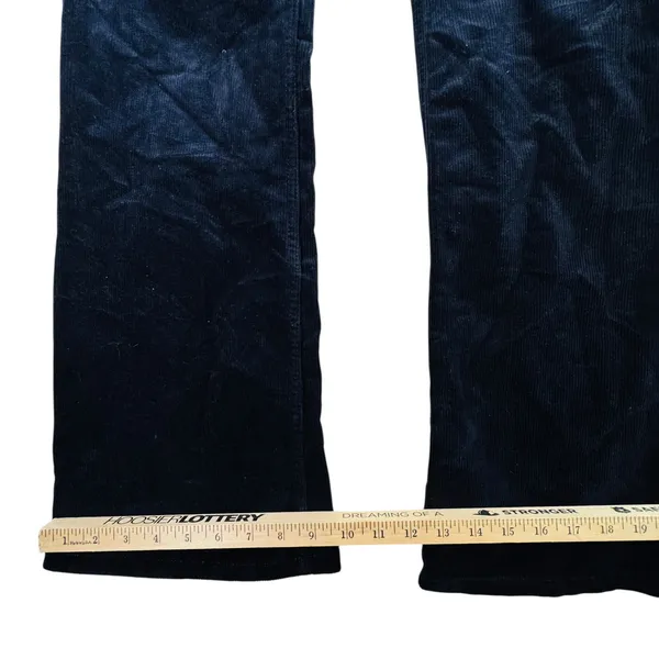 Banana Republic‎ High Rise Flare Corduroy Jeans Navy 25P Petite Retro 70s Fall - Image 8