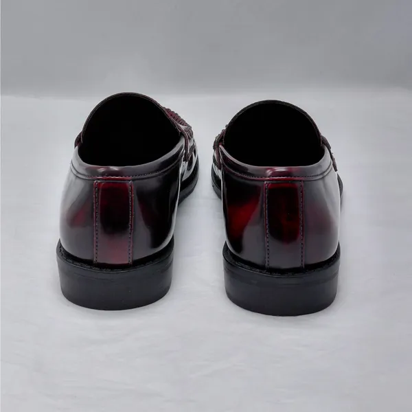 Madden Girl Penny Loafers Womens Sz 7 Y2K Burgundy Preppy Workwear Comfort Shoes - Image 5