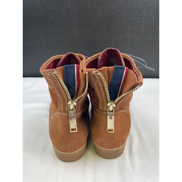 Tommy Hilfiger Women's Brown Suede Ankle Boots Shoes Size 7.5 SKU 4043 - Image 5