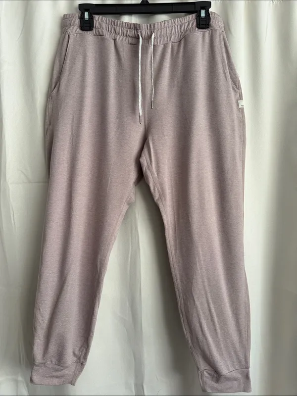 Vuori Women's Performance Joggers in Umber Heather Mauve Pink 25” Large - Image 2