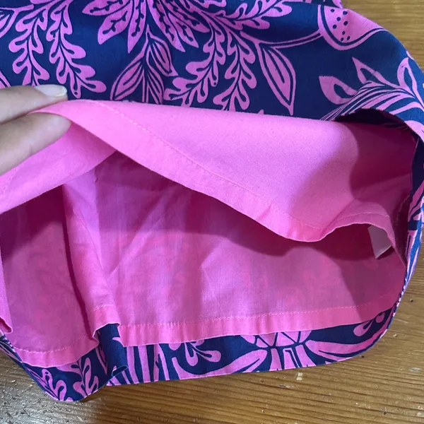 Lilly Pulitzer Pink and Navy Pineapple Tank Top - Image 8