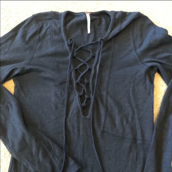 ✨ Free People Lucky Lace-Up Top✨ - Image 2
