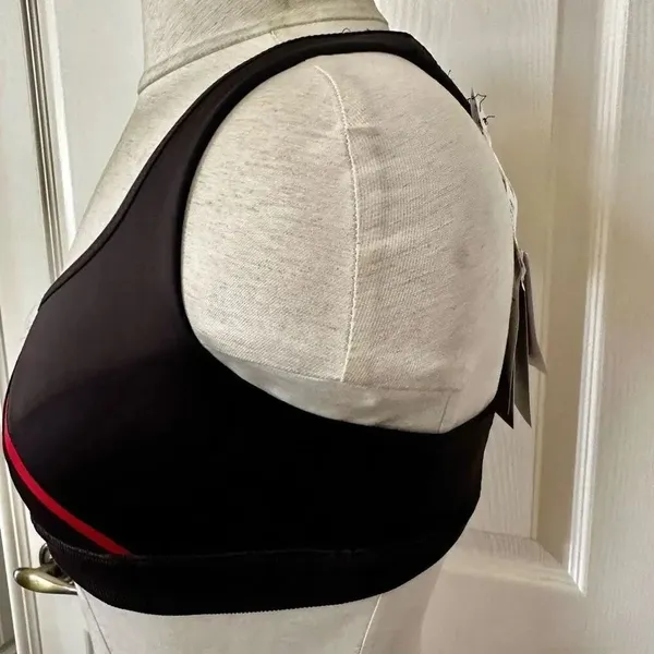 Puma Exhale black red stripe sports bra - Image 4