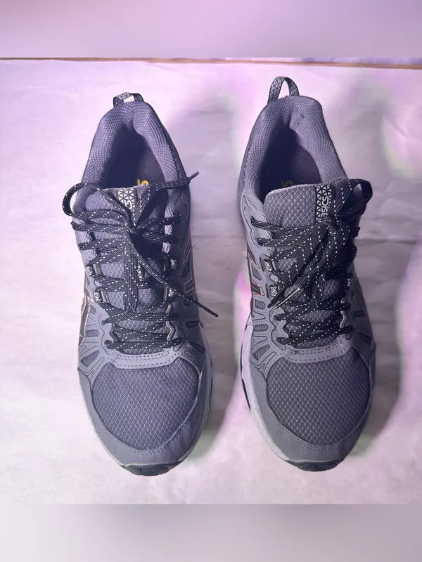 ASICS Women's Gray Athletic GEL Running Shoes with Black Laces - Image 2