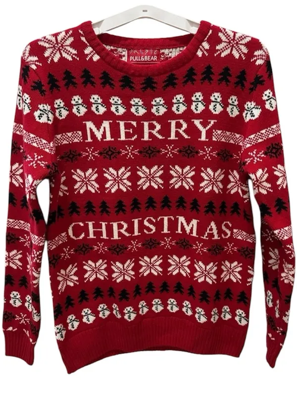 PULL & BEAR Christmas Sweater Size Large women’s Medium Men’s Mex (38) - Image 2