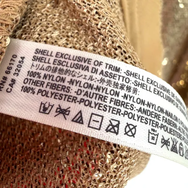Free People Time To‎ Shine Mini Homecoming Dress Womens S Gold Sequin Party Y2K - Image 11