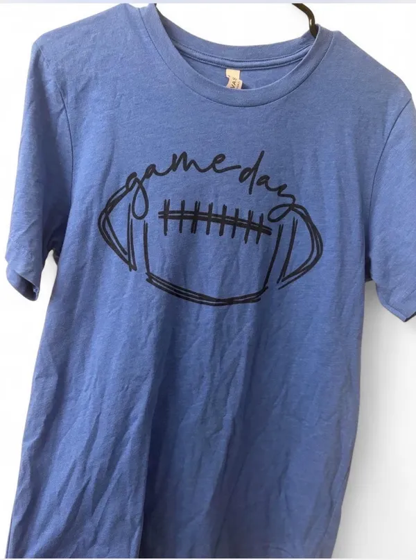Bella + Canvas Football Game Day T-Shirt - Image 3