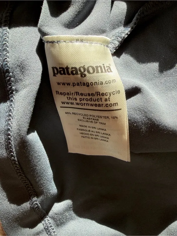 Patagonia Seabrook Cross Back Active Dress Built In Shelf‎ Bra Gray S - Image 3