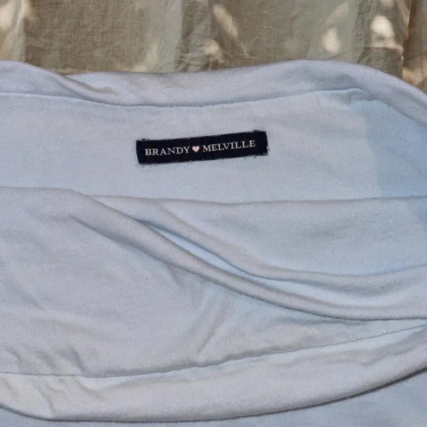 Vintage Brandy Melville Baby Blue Tube Top - Image 3