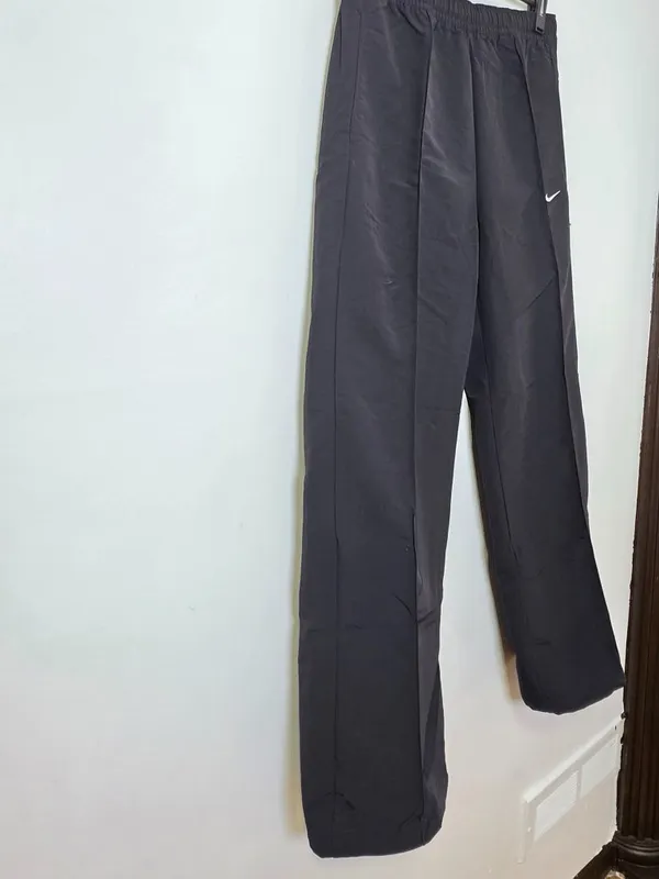 Nike Trend Woven Mid Rise Full Length Pants Women's - Black - Size S -FQ3588-010 - Image 3