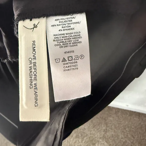 Ann Taylor Black Dress Pants Womens‎ Size 4 Straight Leg Interview Outfit Women - Image 9