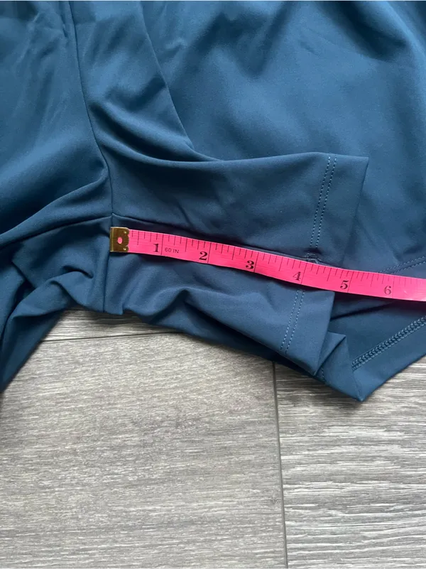 Halara Blue Layered Shorts Size S Run Walk Yoga Pilates Tennis Golf Workout Gym - Image 8