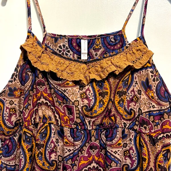 XXL Xhilaration Bohemian Paisley Maxi Dress - Image 3