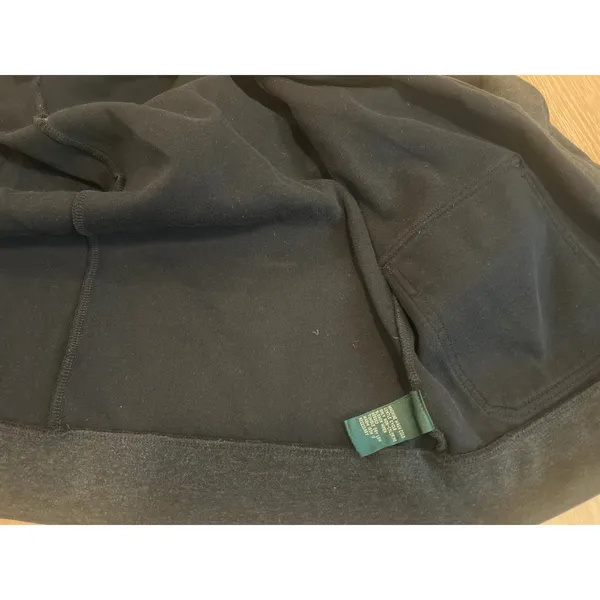 Vintage Lauren Ralph Lauren Women’s Petite Shacket Bomber Snap Dark Gray Size LG - Image 9